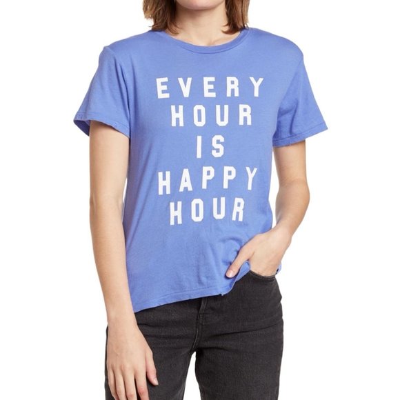 "Every Hour is Happy Hour" Tee ▪️ Wildfox - Picture 4 of 6